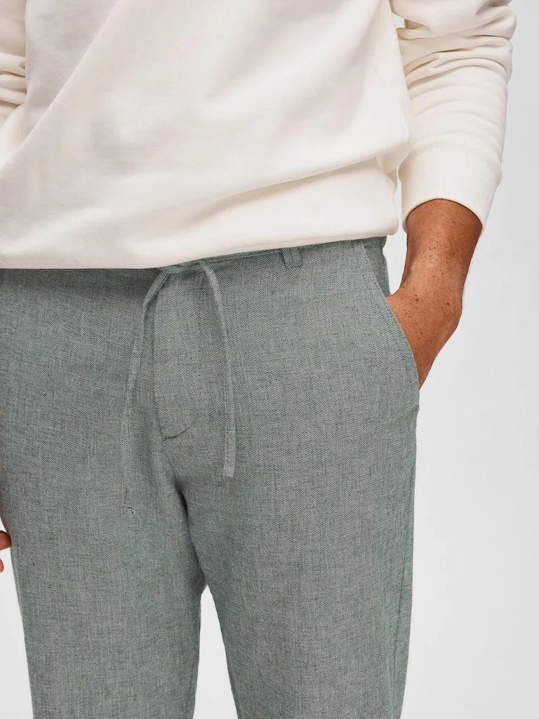 Selected Homme Brody - Hørmix slim tapered fit chinos