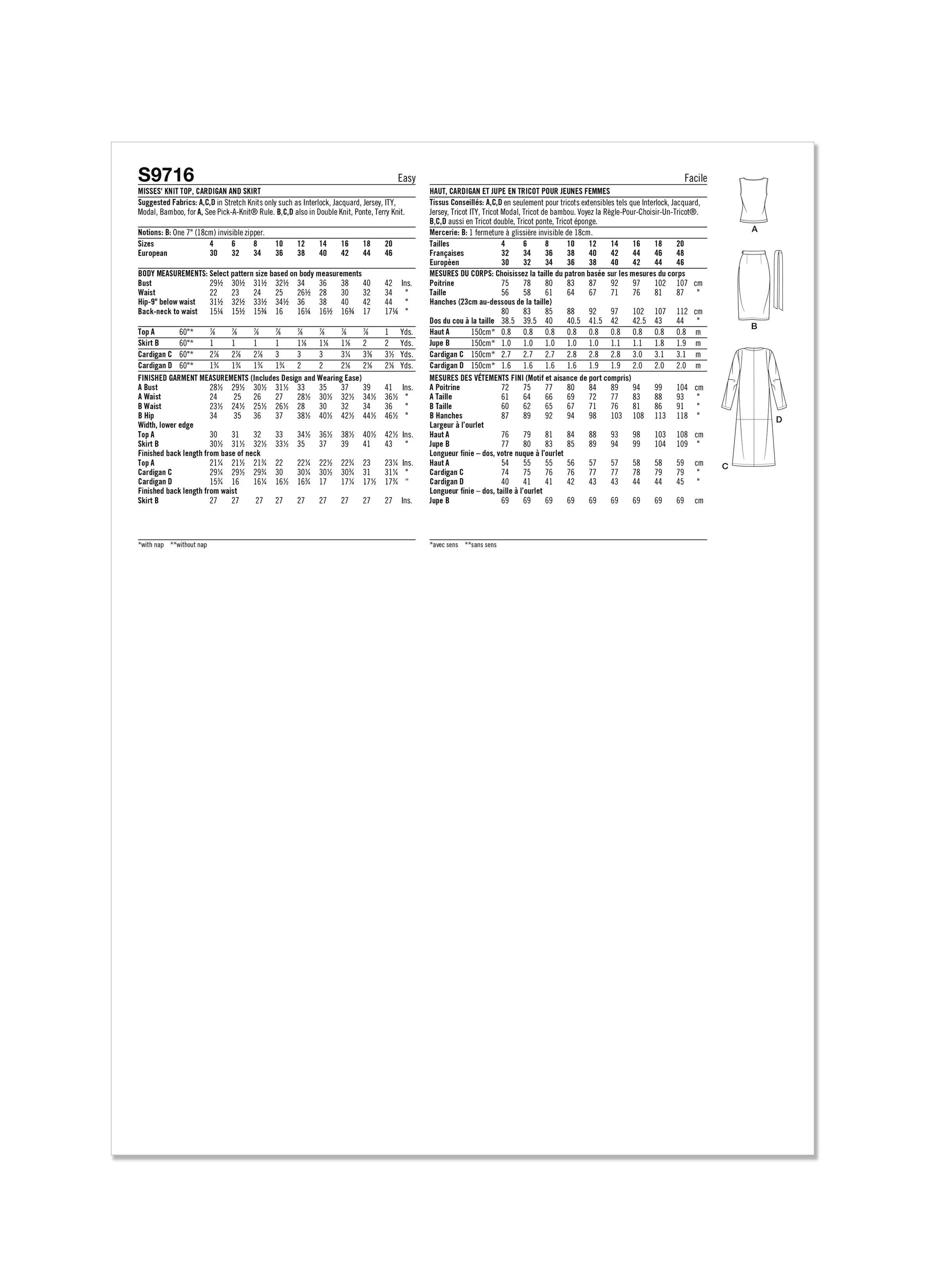 Simplicity Pattern S9716 Misses Sportswear