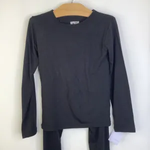 Size 8: 32 Degrees Heat Black Long Sleeve 2pc Base Layer