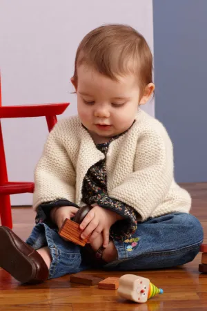 Snowfall Garter Stitch Cardigan Pattern (Knit)
