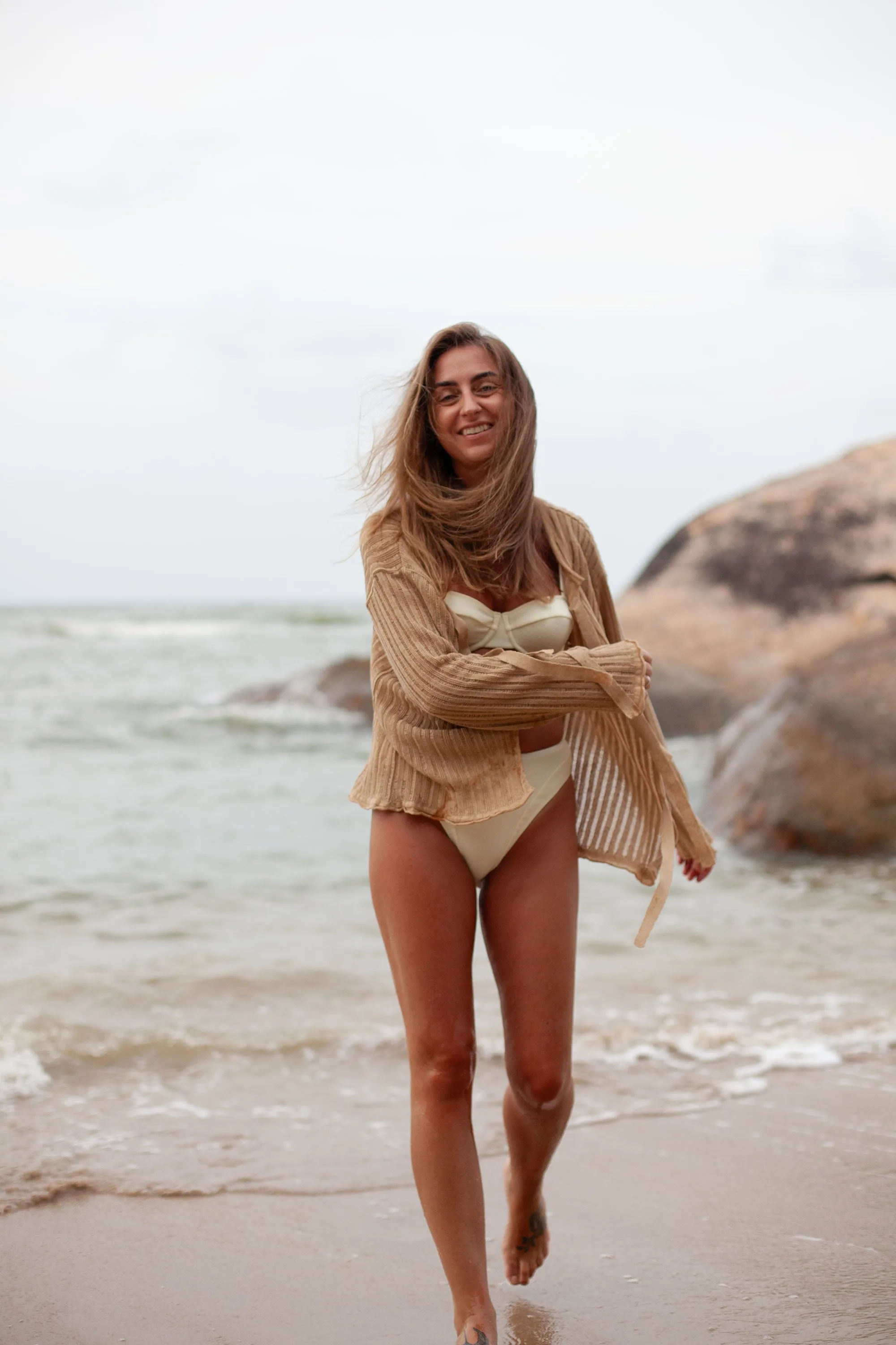 Sole 100% Linen Cardigan Sand