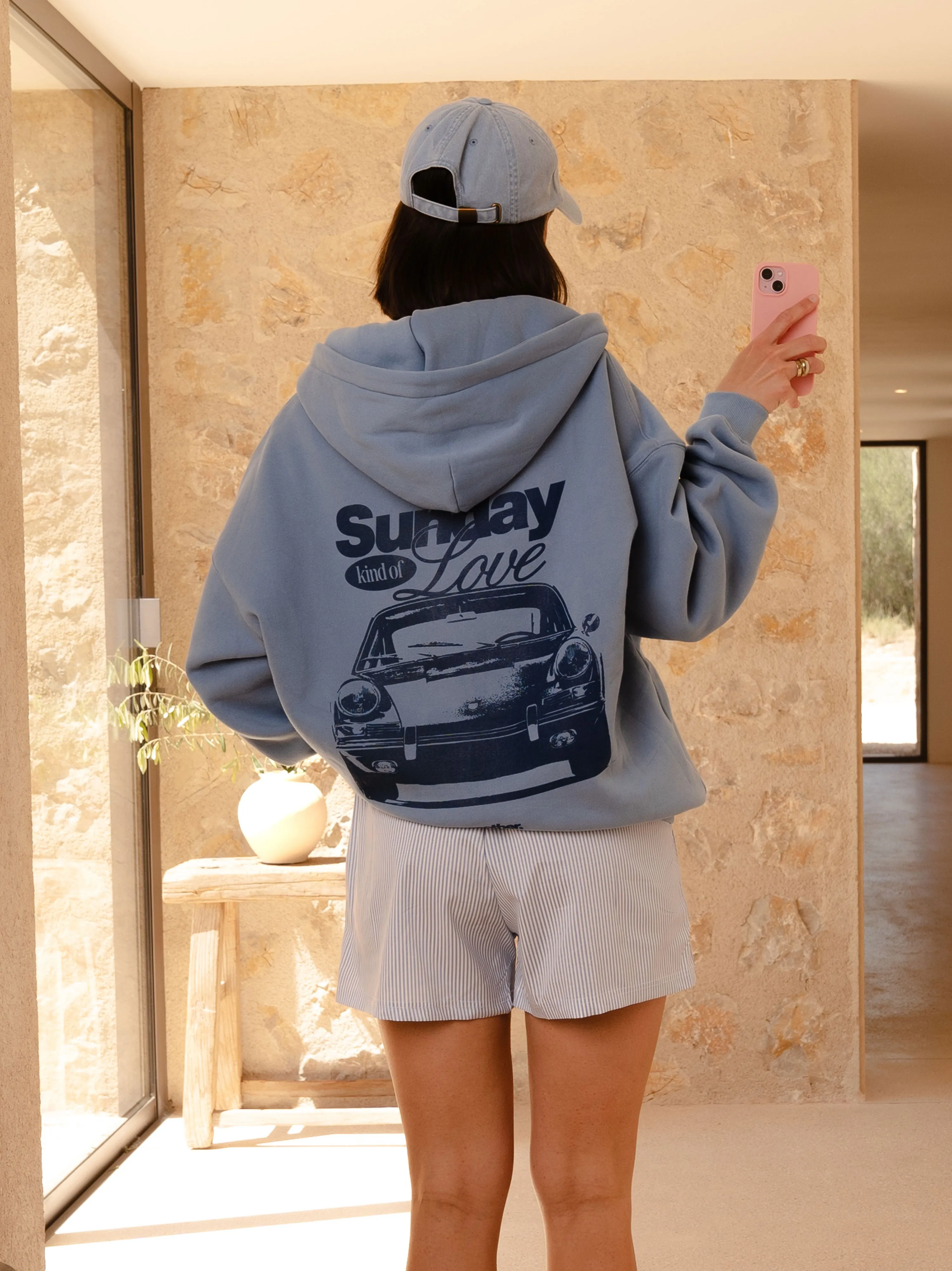 Sunday Kind Of Oversized Zip Hoodie