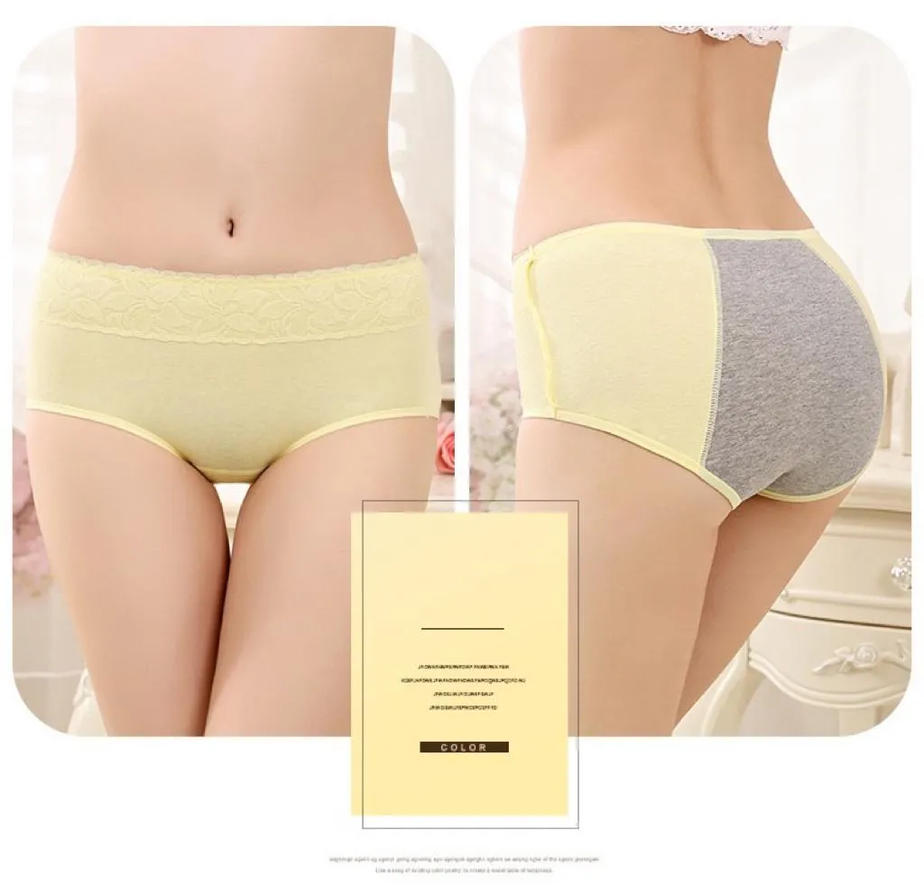Super Soft Cotton High Waist Leak Proof Period Panties -Skin