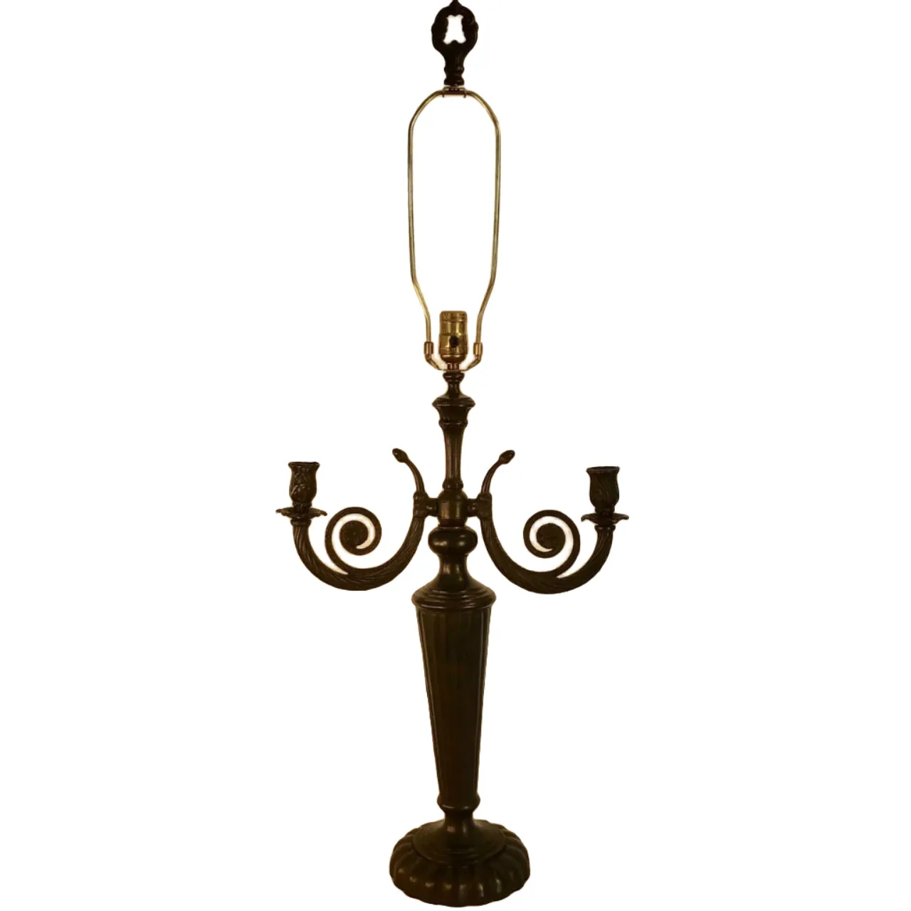 Table Lamp, Ornate Bronze, Traditional