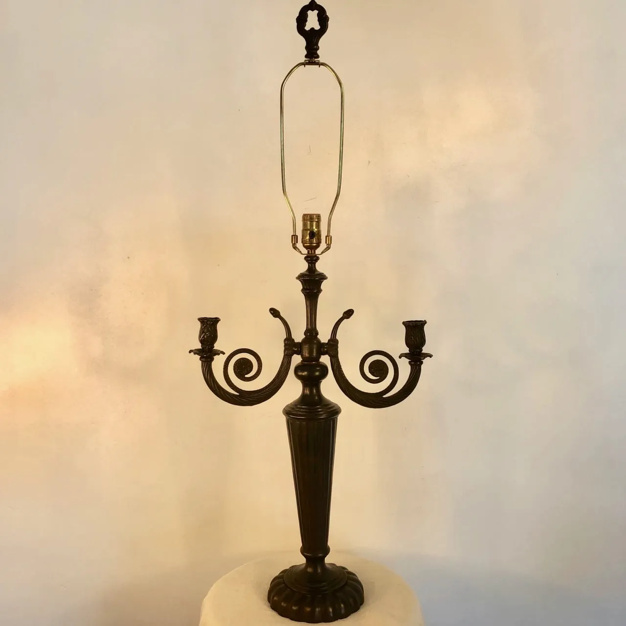 Table Lamp, Ornate Bronze, Traditional