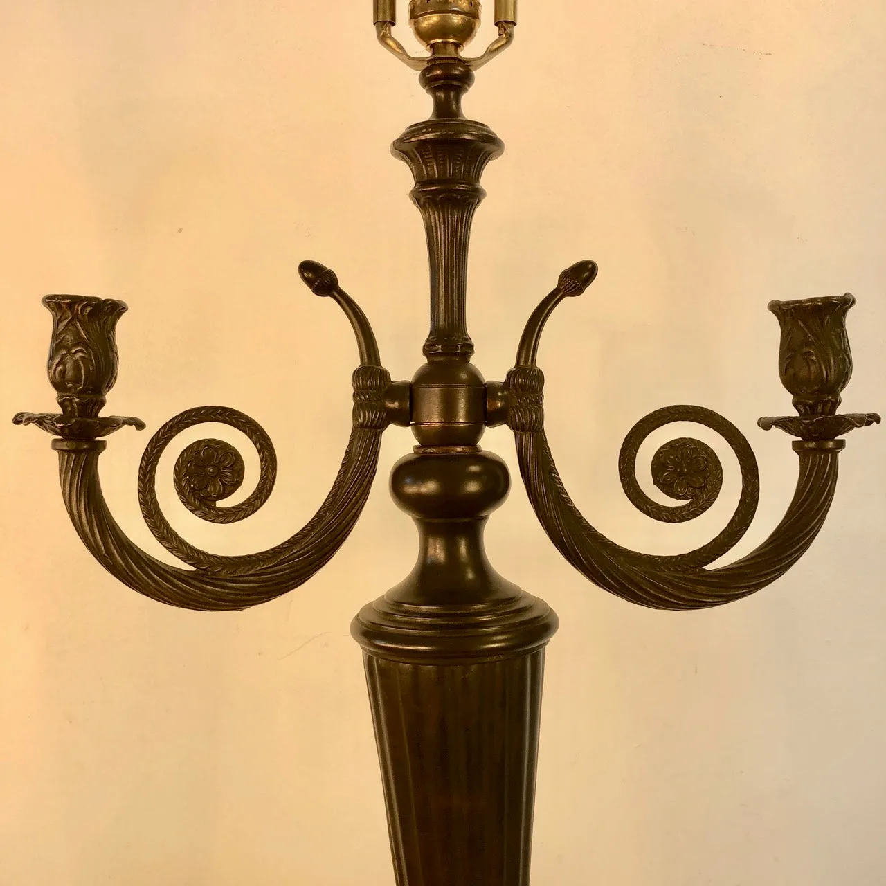 Table Lamp, Ornate Bronze, Traditional