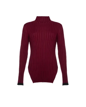 Turtleneck With Contrasting Edging