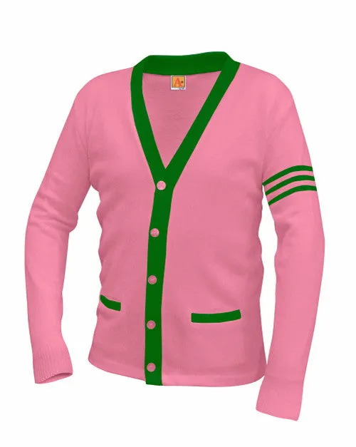 Unisex Adult Contrasting Trim Varsity Cardigan