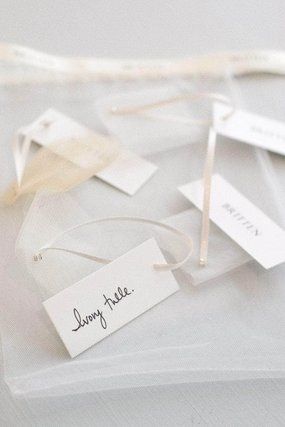Veil swatch samples - traditional tulle