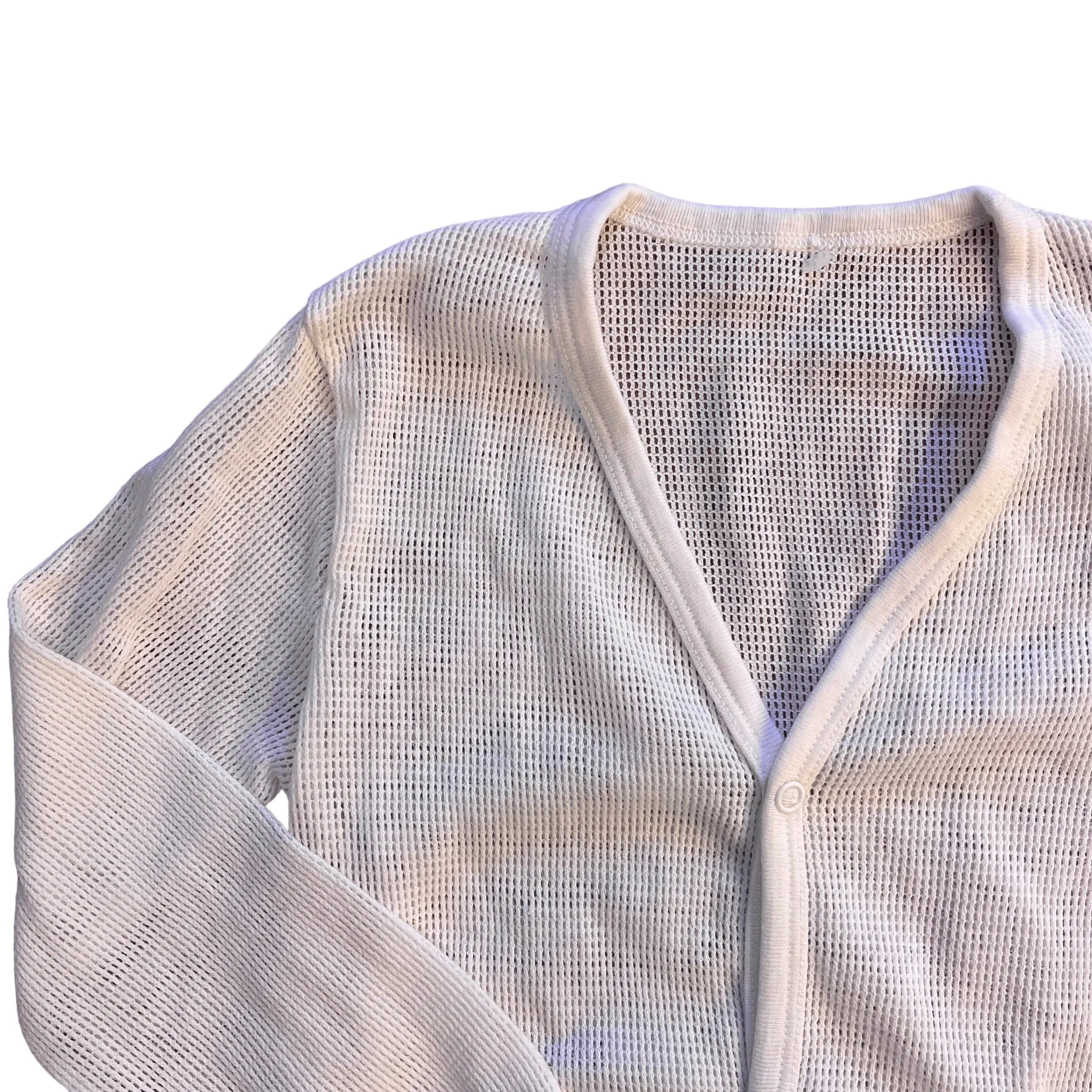 Vintage 1960's White Cardigan 6-8Y