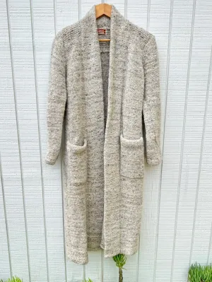 VINTAGE: '90s Long Oatmeal Cardigan