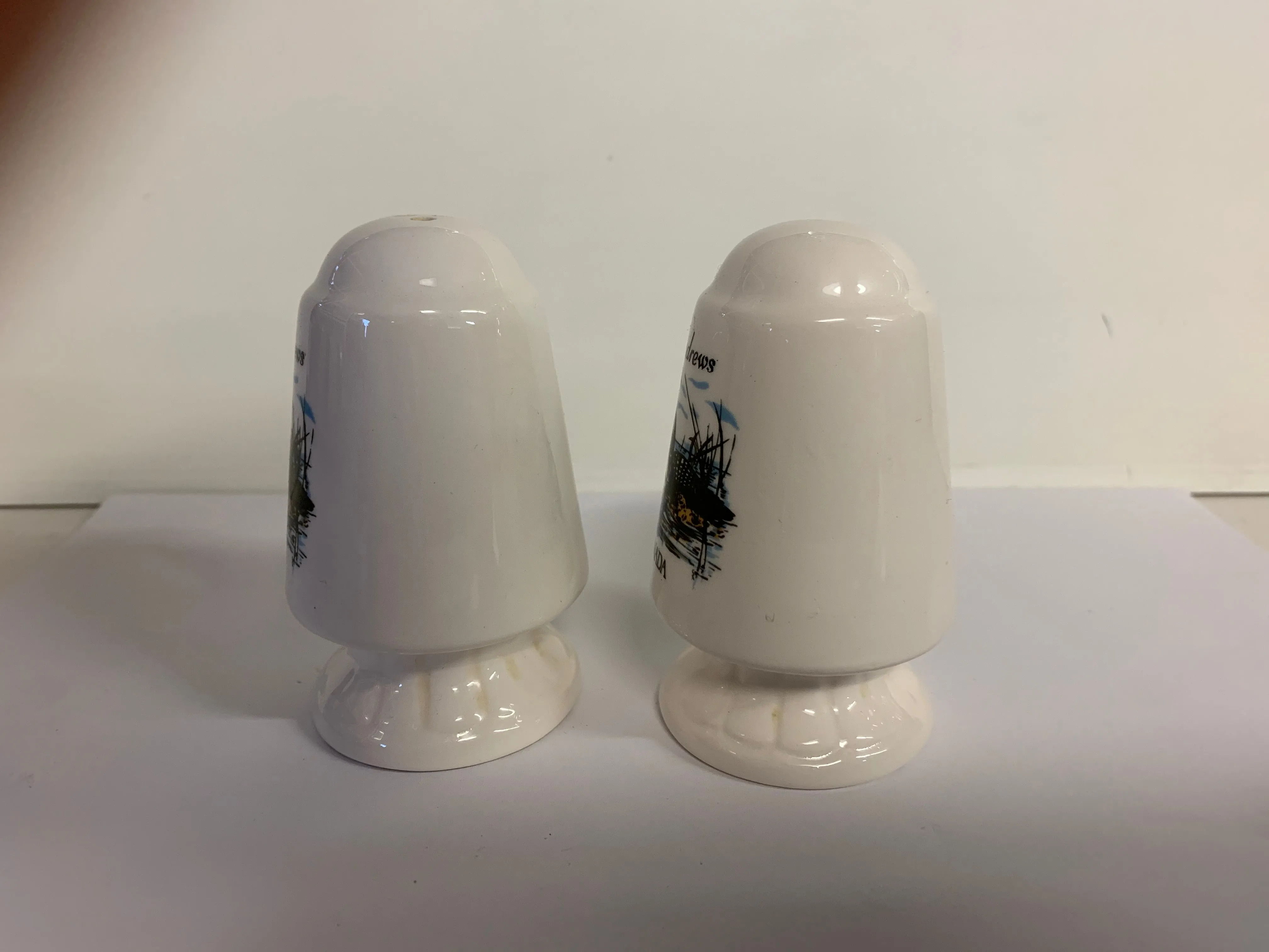 Vintage Canada St Andrews NB Souvenir Ceramic Salt & Pepper Shakers Travel Trip
