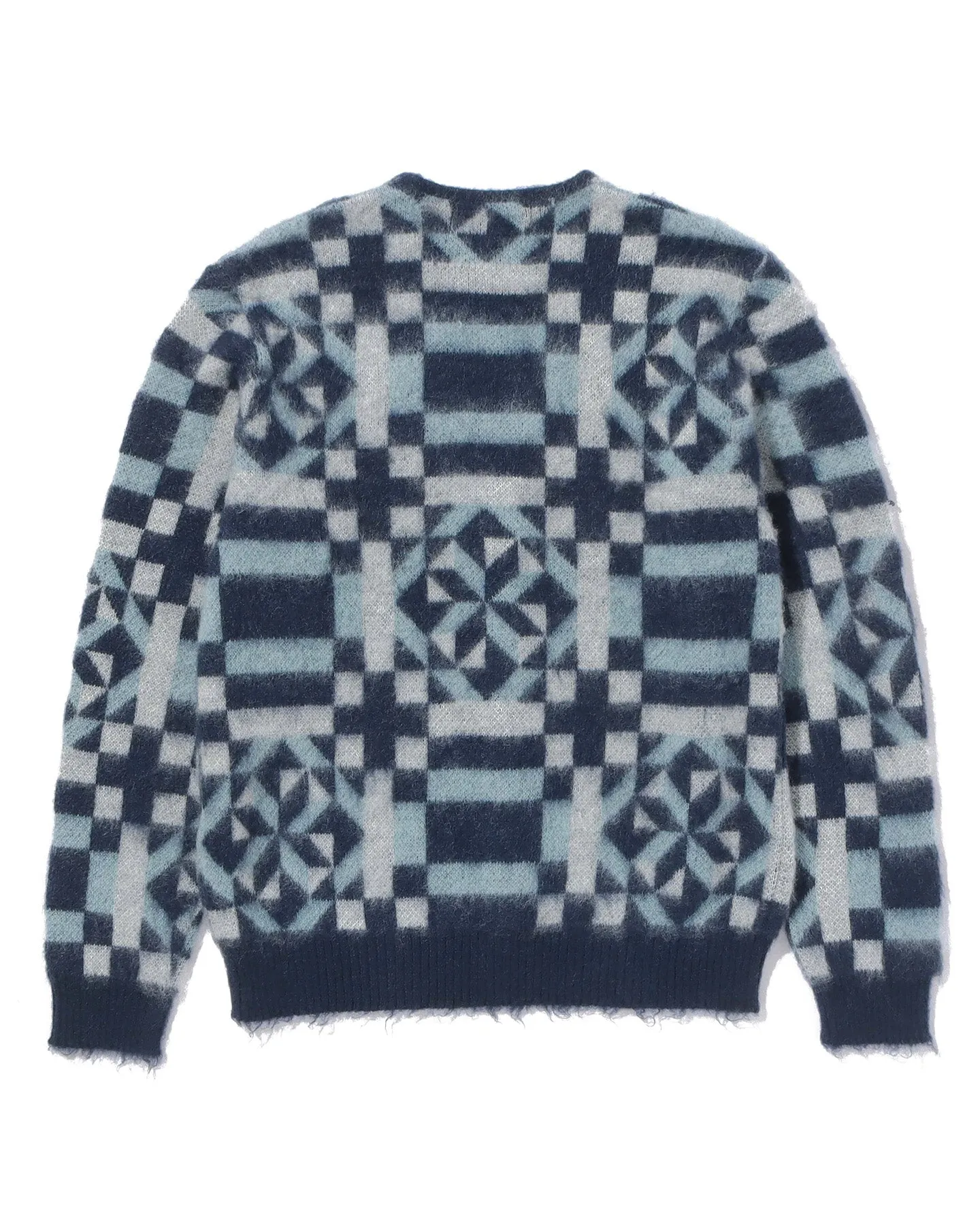 Vintage quilt mohair cardigan