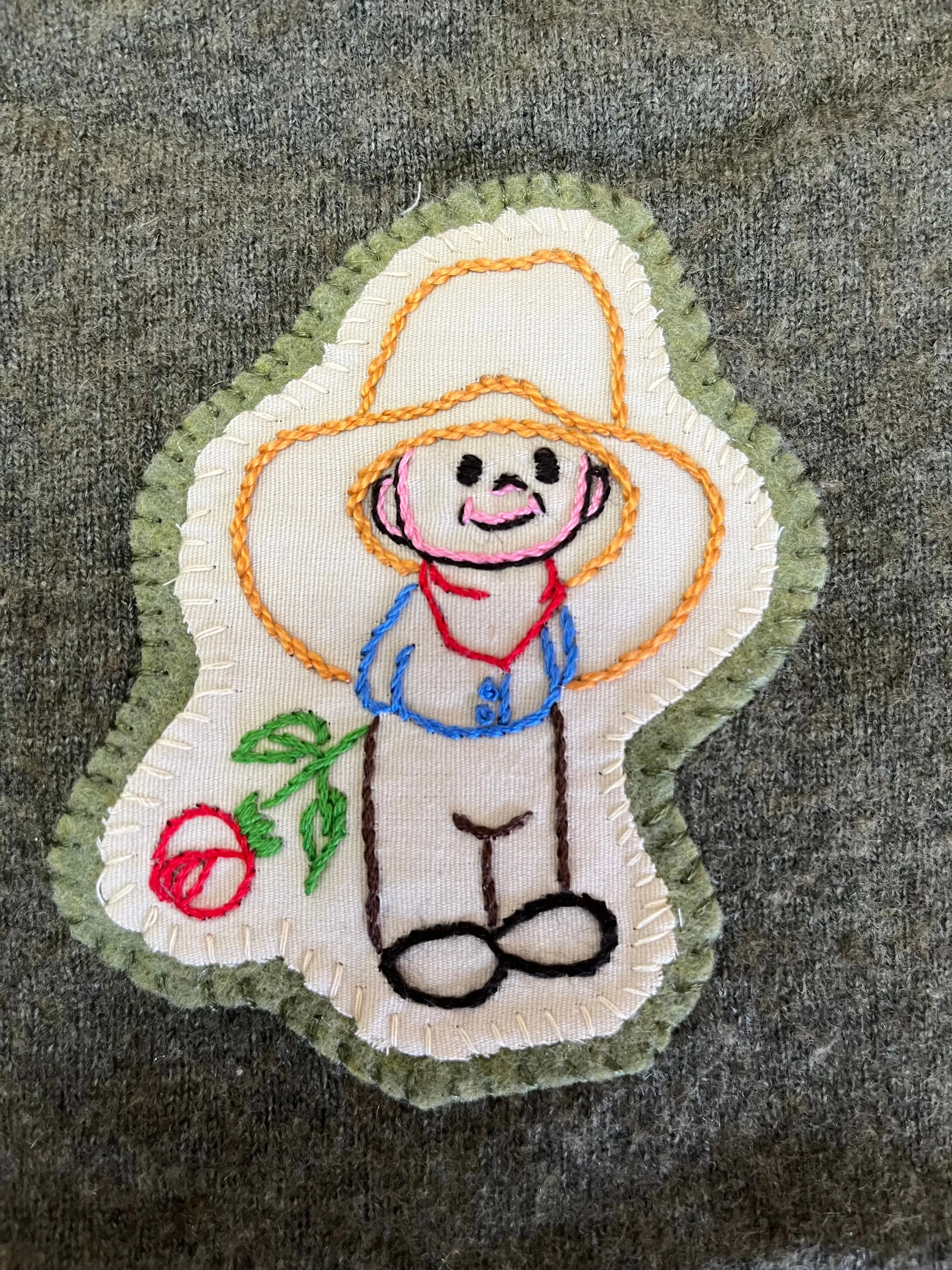 Vintage "C is for Cowboy" Cardigan sweater
