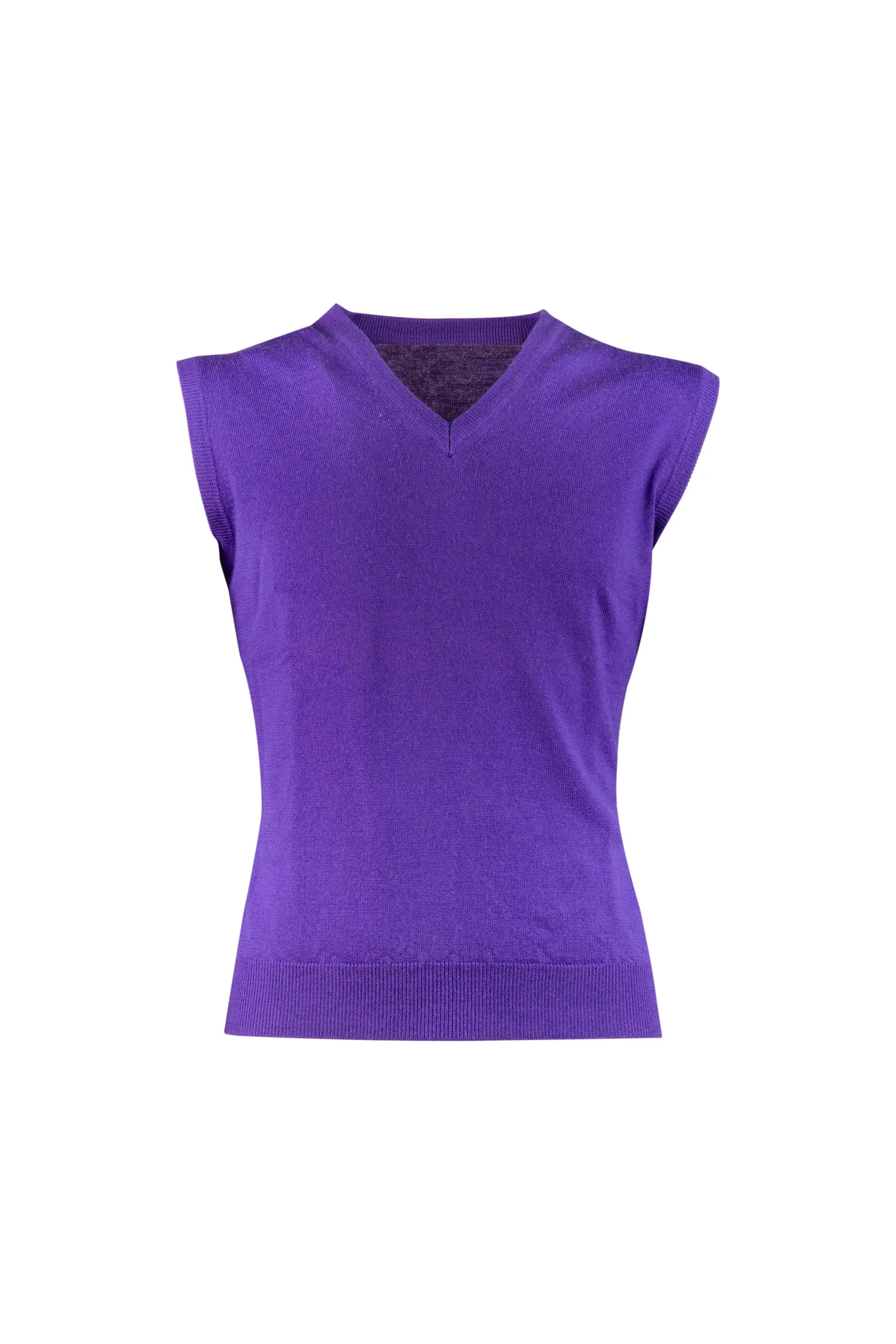 Violet Wool Vest