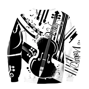 Violin Musical Instrument Sweatshirt Hoodie For Men And Women, Christmas Gift for Violin Lovers