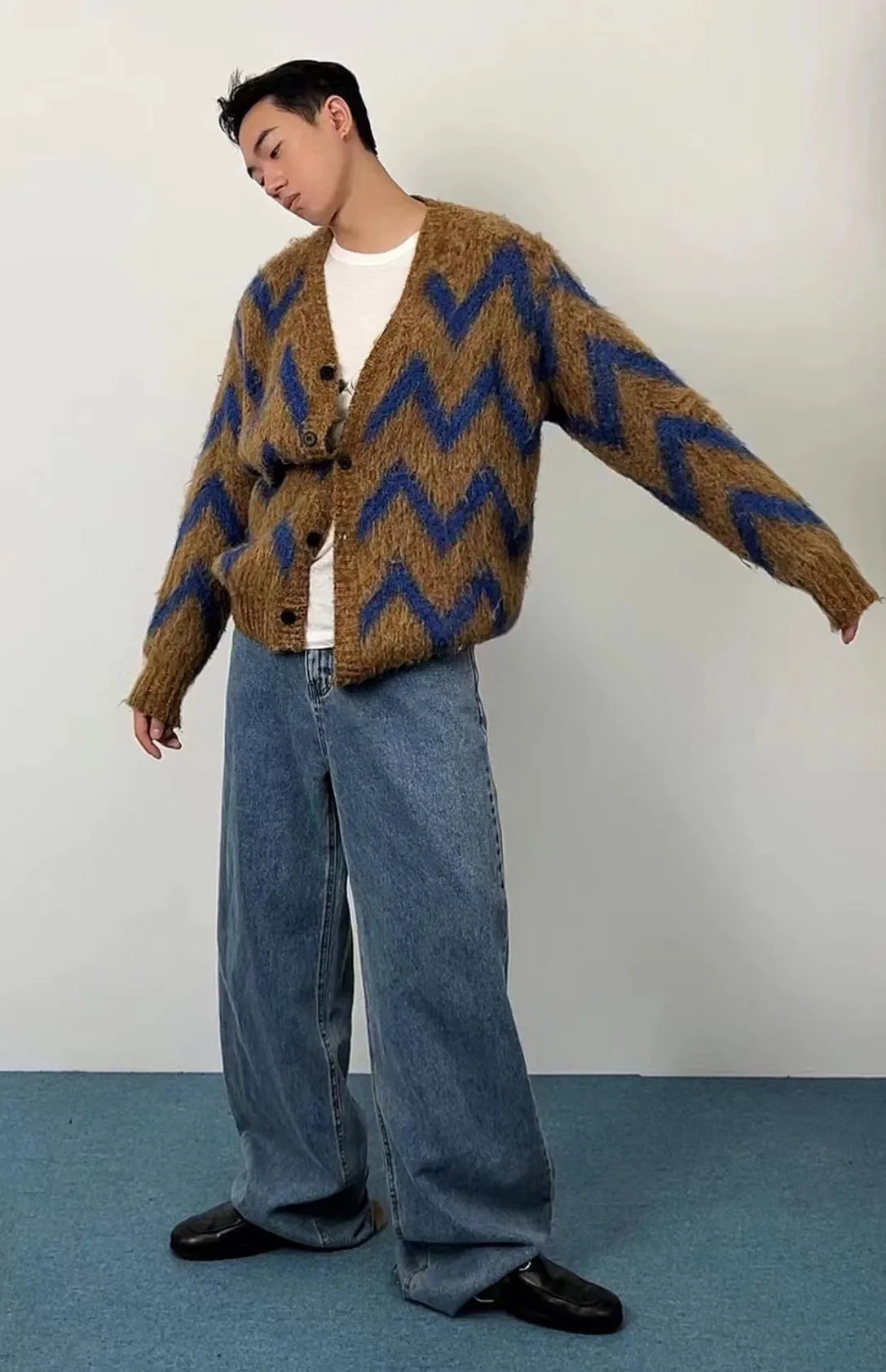 Water ripple cardigan