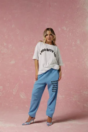 White 1-800 Revamped Boyfriend Tee