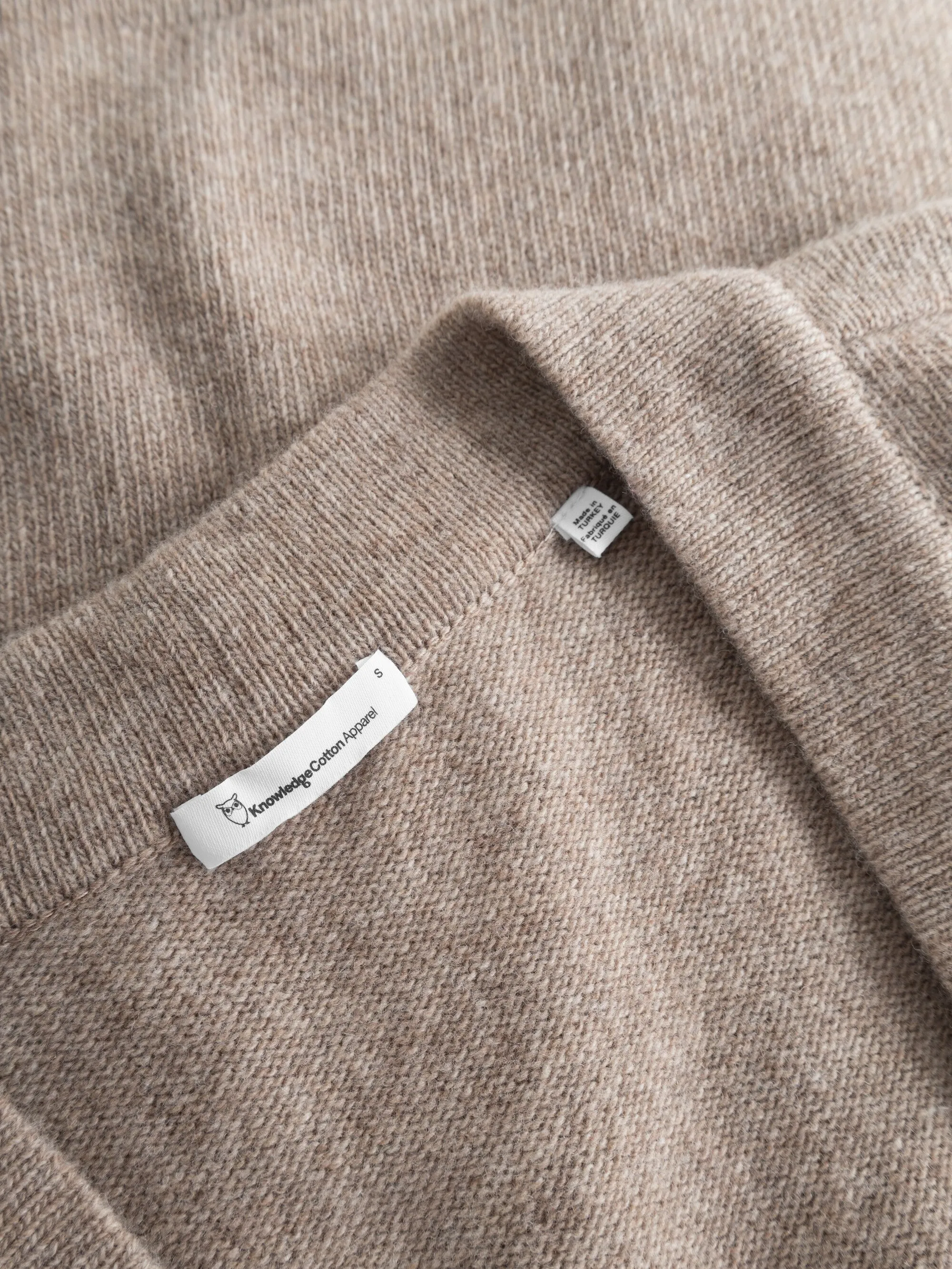 Wool long cardigan - Kelp melange